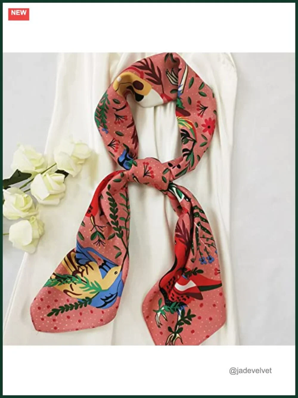 Silk Like Head Scarf for Women - 35